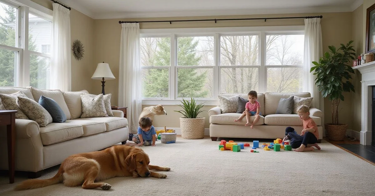 Best carpet options for homes with kids and pets